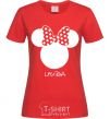 Женская футболка Lyuda minnie mouse Красный фото