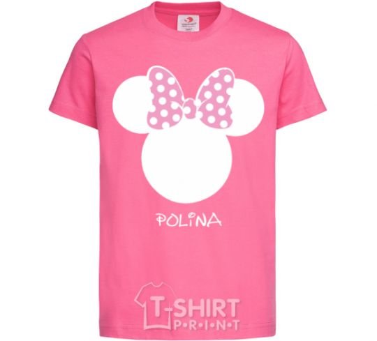 Kids T-shirt Polina minnie mouse heliconia фото