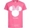 Детская футболка Polina minnie mouse Ярко-розовый фото