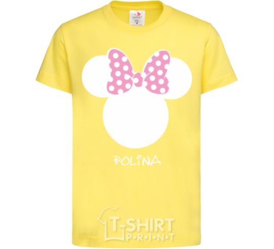 Kids T-shirt Polina minnie mouse cornsilk фото