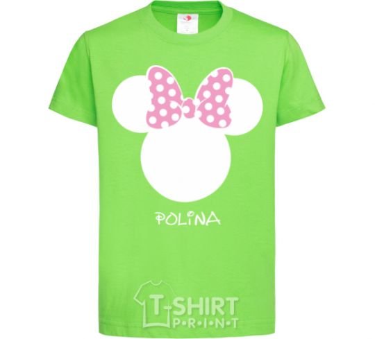 Kids T-shirt Polina minnie mouse orchid-green фото