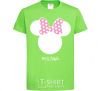 Kids T-shirt Polina minnie mouse orchid-green фото