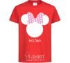 Kids T-shirt Polina minnie mouse red фото