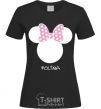Женская футболка Polina minnie mouse Черный фото