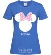 Женская футболка Polina minnie mouse Ярко-синий фото