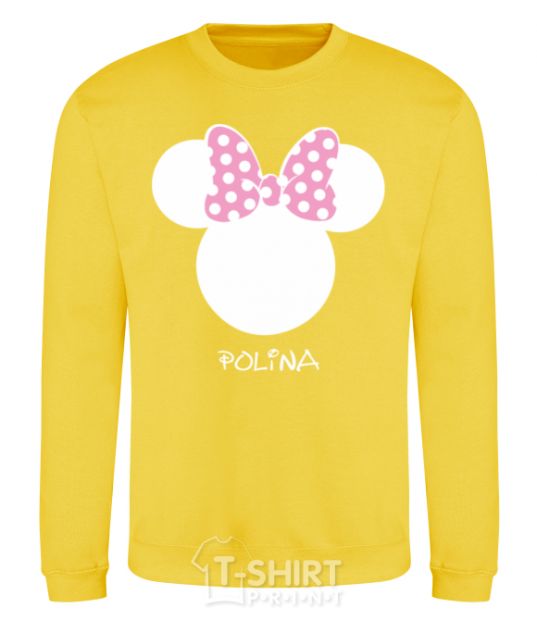 Sweatshirt Polina minnie mouse yellow фото