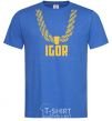Men's T-Shirt Igor gold chain royal-blue фото