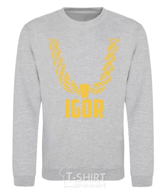 Sweatshirt Igor gold chain sport-grey фото