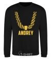 Sweatshirt Andrey gold chain black фото
