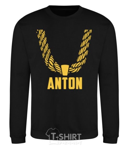 Sweatshirt Anton gold chain black фото
