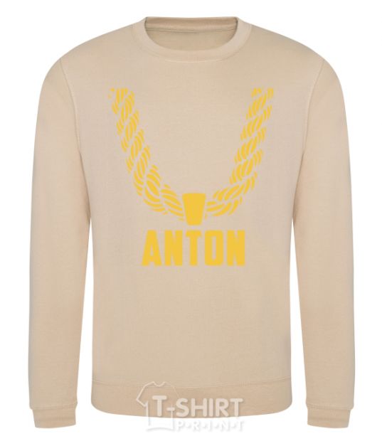 Sweatshirt Anton gold chain sand фото