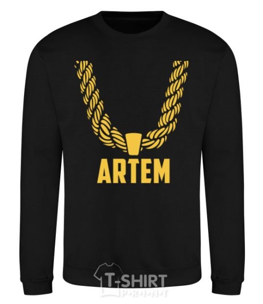 Sweatshirt Artem gold chain black фото