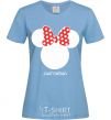 Женская футболка Antonina minnie mouse Голубой фото
