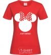 Женская футболка Antonina minnie mouse Красный фото