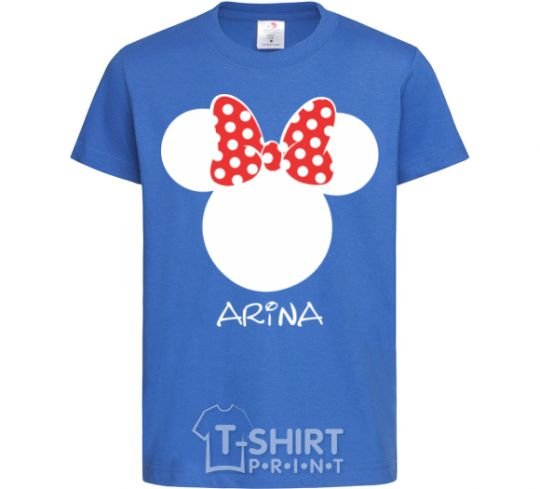 Kids T-shirt Arina minnie mouse royal-blue фото