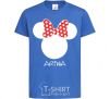 Kids T-shirt Arina minnie mouse royal-blue фото