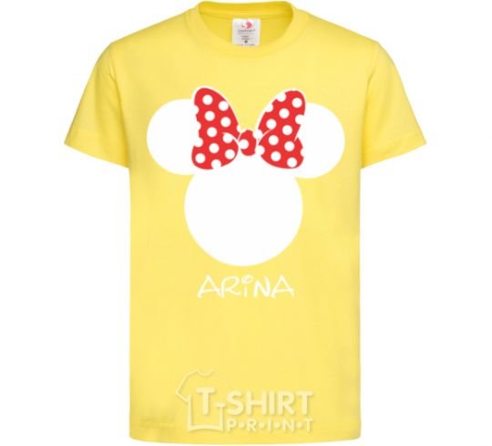 Kids T-shirt Arina minnie mouse cornsilk фото