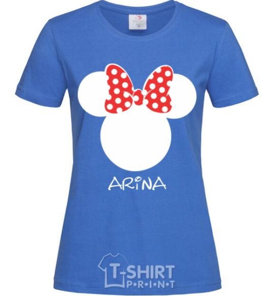 Женская футболка Arina minnie mouse Ярко-синий фото