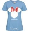Женская футболка Arina minnie mouse Голубой фото