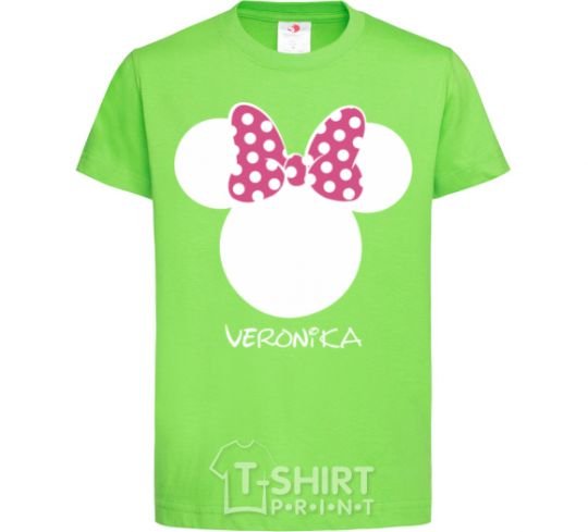 Kids T-shirt Veronika minnie mouse orchid-green фото