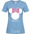 Женская футболка Veronika minnie mouse Голубой фото