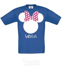 Kids T-shirt Vera minnie mouse royal-blue фото