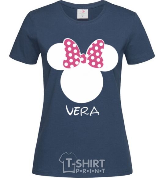 Women's T-shirt Vera minnie mouse navy-blue фото