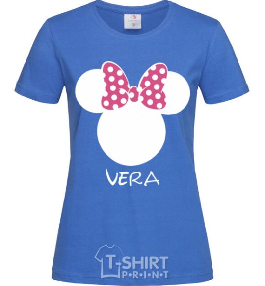 Women's T-shirt Vera minnie mouse royal-blue фото