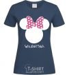 Women's T-shirt Valentina minnie mouse navy-blue фото