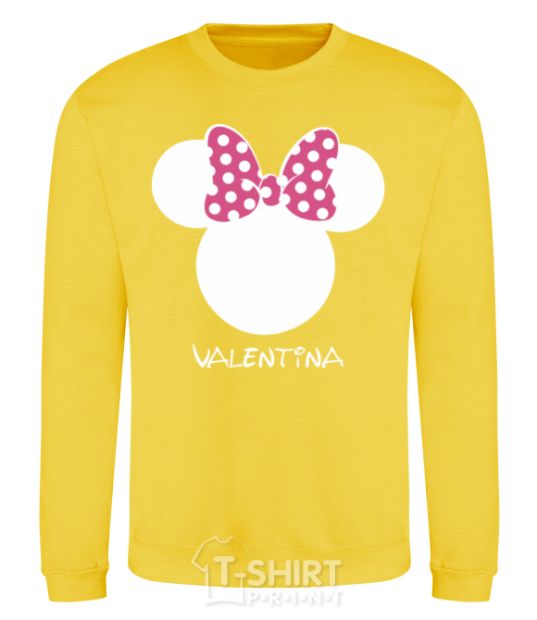 Sweatshirt Valentina minnie mouse yellow фото