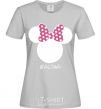 Women's T-shirt Galina minnie mouse grey фото