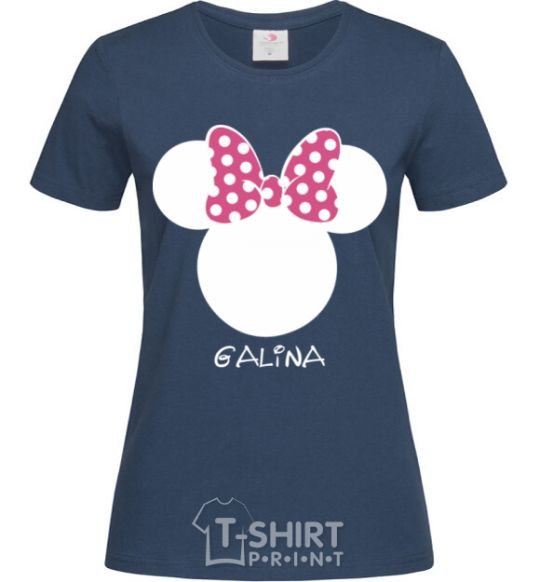 Women's T-shirt Galina minnie mouse navy-blue фото