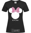 Women's T-shirt Galina minnie mouse black фото