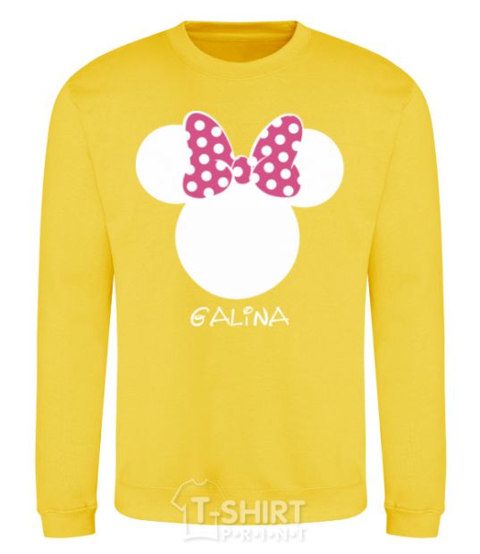 Sweatshirt Galina minnie mouse yellow фото