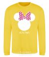 Sweatshirt Galina minnie mouse yellow фото