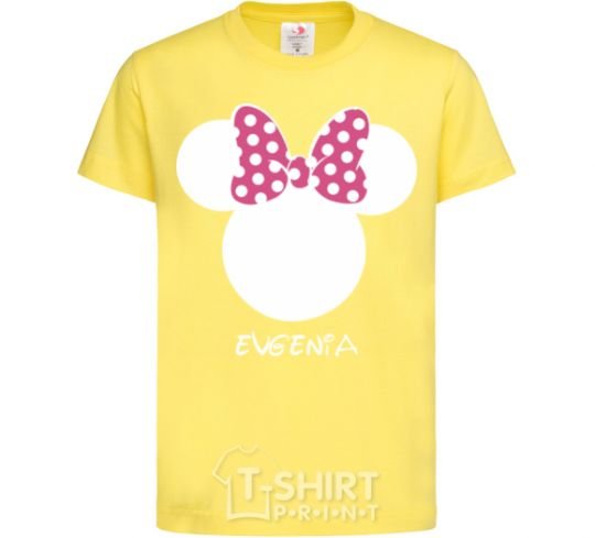 Детская футболка Evgenia minnie mouse Лимонный фото