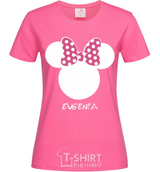 Women's T-shirt Evgenia minnie mouse heliconia фото