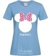 Women's T-shirt Evgenia minnie mouse sky-blue фото