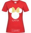 Women's T-shirt Katia minnie mouse red фото