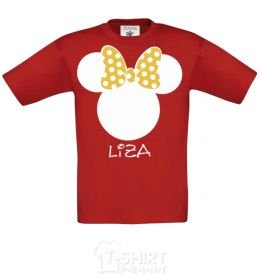 Kids T-shirt Liza minnie mouse red фото