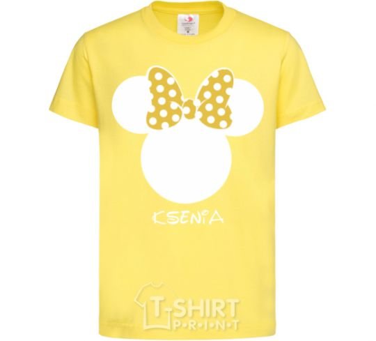Детская футболка Ksenia minnie mouse Лимонный фото