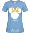 Женская футболка Ksenia minnie mouse Голубой фото