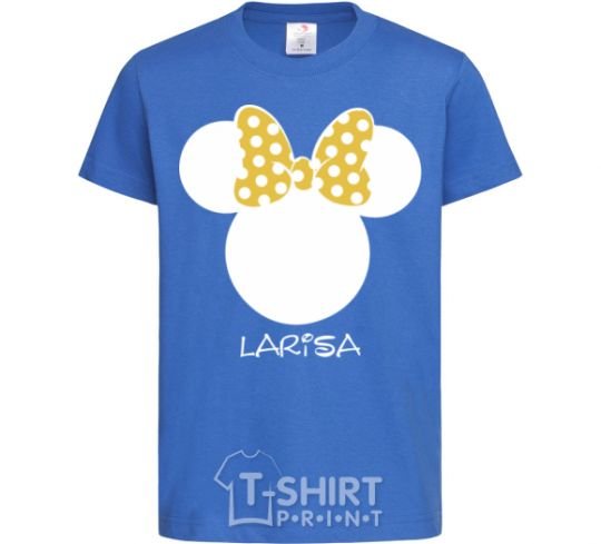 Kids T-shirt Larisa minnie mouse royal-blue фото