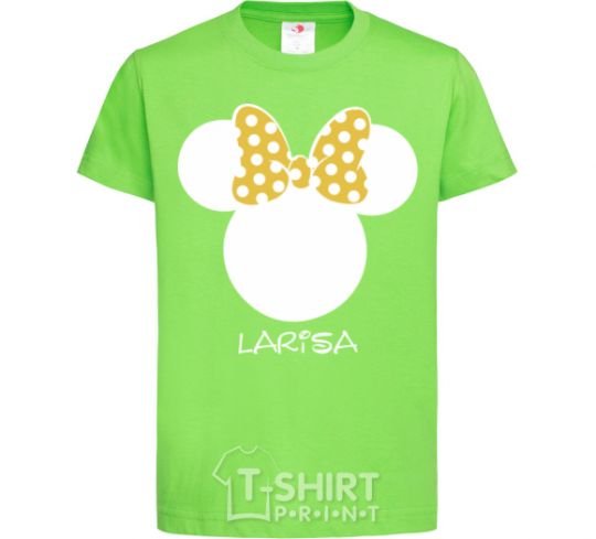 Kids T-shirt Larisa minnie mouse orchid-green фото