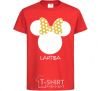 Kids T-shirt Larisa minnie mouse red фото