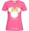 Женская футболка Larisa minnie mouse Ярко-розовый фото