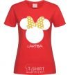 Женская футболка Larisa minnie mouse Красный фото