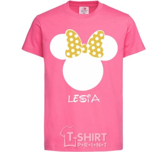 Детская футболка Lesia minnie mouse Ярко-розовый фото