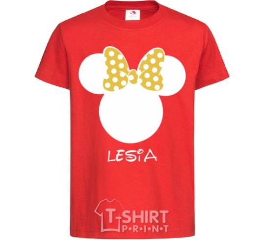 Детская футболка Lesia minnie mouse Красный фото