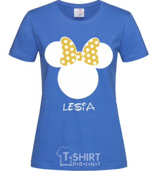 Женская футболка Lesia minnie mouse Ярко-синий фото